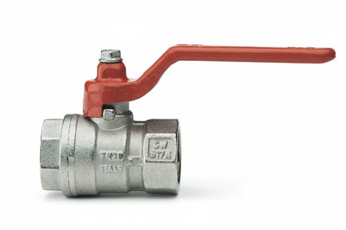 Valvola A Sfera F/F Con Maniglia A Leva Ideal Art.090- - Ff 3/8 - Pressione Esercizio 30 Bar - 3 Pezzi Itap