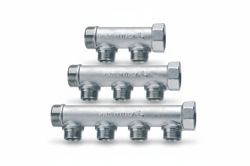 Collettore Di Distribuzione Componibile 3/4 2 Derivazioni M Art.455 Mf 3/4 4 Derivazioni M 1/2 Itap