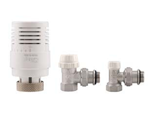 Kit Valvole Termostatiche Ad Angolo Attacco F Art.Kit3 F 1/2 Itap