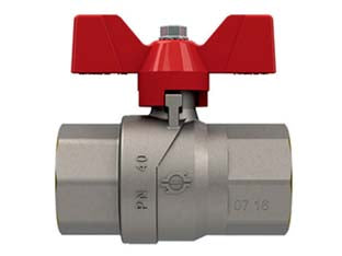 Valvola A Sfera F/F Con Maniglia A Farfalla Evolution- - Ff 3/4 - Pressione Esercizio 40 Bar - 2 Pezzi Fiv