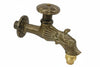 Rubinetto Artistico In Ottone A Vitone Bronzo Anticato Attacco M 1/2 Aglaia