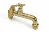 Rubinetto Artistico In Ottone A Leva Oro Lucido Attacco M 1/2 Aglaia