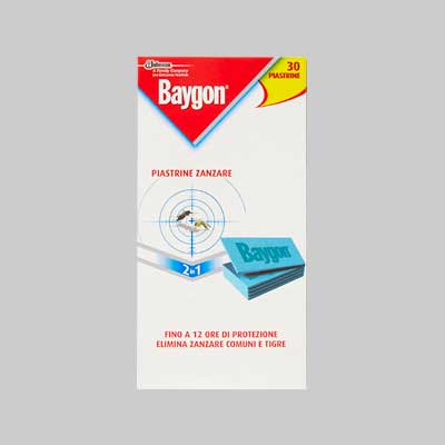 Baygon Piastrine Antizanzare Termate Confezione 30 Pezzi - Johnson