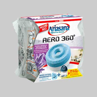 Ricarica 'Tab Aero 360 °' 450 Gr - Lavanda - 2 Pezzi- Ariasana