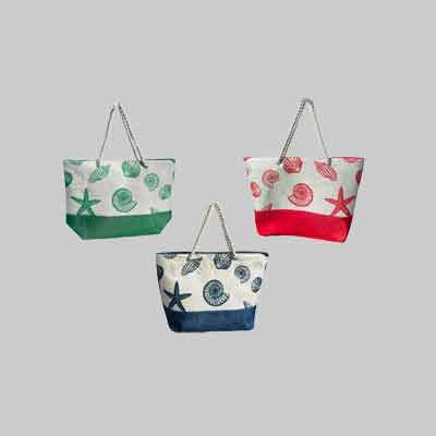 Borsa Da Spiaggia 'Conchiglia' Cm 60X17X40H