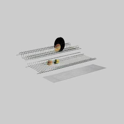 Scolapiatti Cromato In Kit 86 Cm