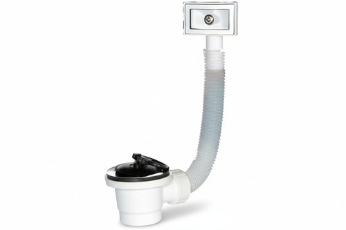 Piletta Moplen Con Tappo Maniglia E Troppo Pieno Flessibile 11/2 Per Lavelli Inox E Sintetici