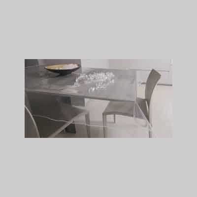 Tovagliato Cristal Trasparente Spess. 0,10 Mm - H 140 Cm - Rotolo 30 Mt