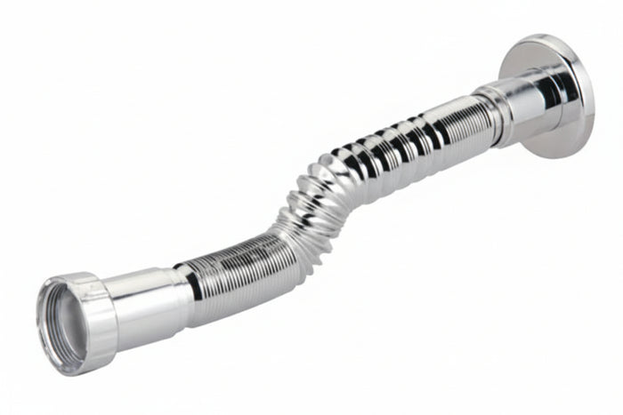 Barra Telescopica KARAT Per Tenda Doccia O Guardaroba - 70-120 Cm, Cromata, In Acciaio Inox, Montaggio A Pressione