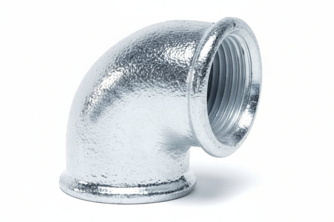 Gomito 90 ° Femmina Femmina In Ghisa- - Ff 3/8 - 10 Pezzi