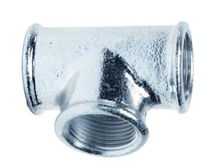 Tee 90 ° Femmina Femmina In Ghisa Ff 1 1/4