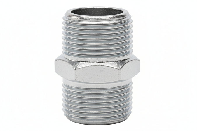 Niples Esagonale Maschio In Ghisa Zincata- - M 1 - 10 Pezzi