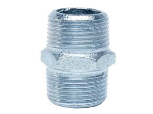 Niples Esagonale Maschio In Ghisa Zincata- - M 1 1/4 - 5 Pezzi