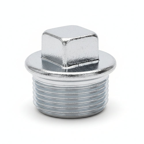 Tappo Maschio Con Bordo In Ghisa Zincata- - M 1 - 10 Pezzi
