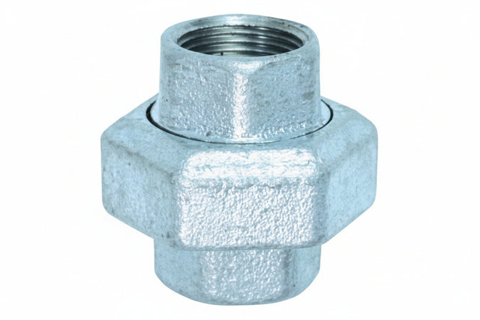 Bocchettone Femmina Femmina Sede Conica Ghisa Zincata Ff 1 1/4