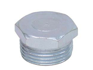 Tappo Esagonale Maschio Acciaio Zincato- - M 1/2 - 10 Pezzi