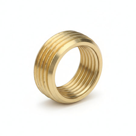 Ghiera Di Riduzione Ottone Lucido- - F 3/8 M 1/2 - 25 Pezzi