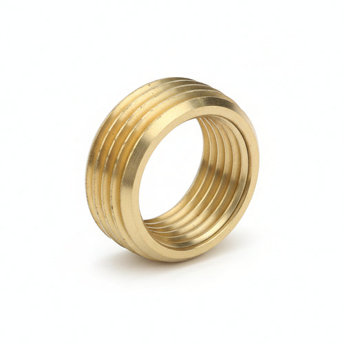 Ghiera Di Riduzione Ottone Lucido- - F 3/8 M 1/2 - 25 Pezzi