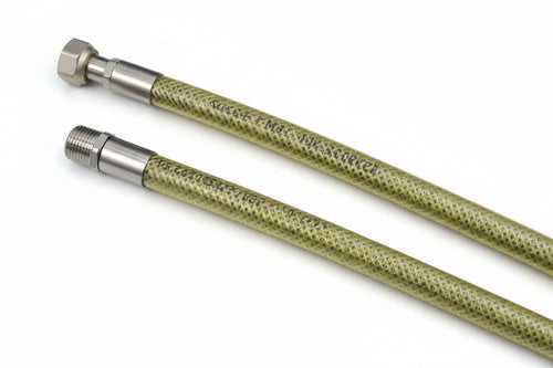 Tubo Gas Flessibile In Acciaio Inox Con Guanina Mf Cm.50