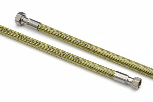 Tubo Gas Flessibile In Acciaio Inox Con Guanina Mf Cm.150