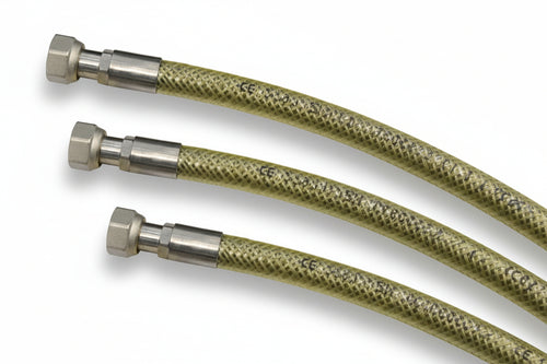 Tubo Gas Flessibile In Acciaio Inox Con Guaina Ff Cm.50