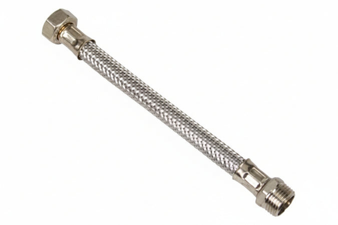Flessibile Inox M1/2 - F1/2- - M 1/2 F 1/2 Cm.50 - 10 Pezzi Aglaia