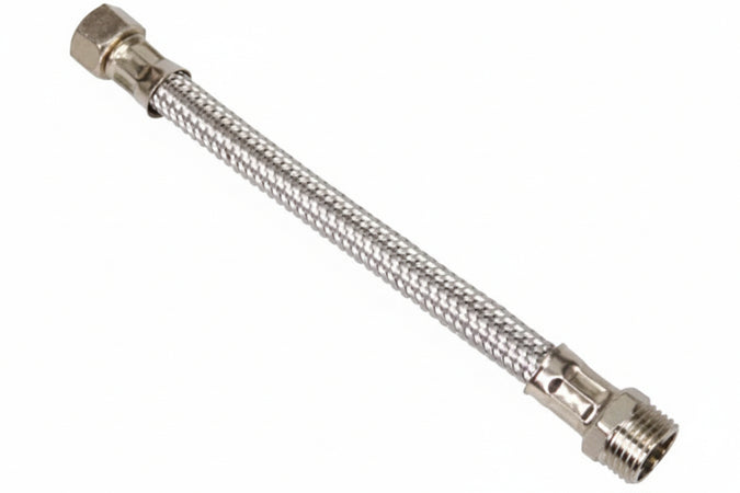 Flessibile Inox M1/2 - F3/8- - M 1/2 F 3/8 Cm.30 - 10 Pezzi Aglaia