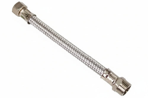 Flessibile Inox M1/2 - F3/8- - M 1/2 F 3/8 Cm.35 - 10 Pezzi Aglaia