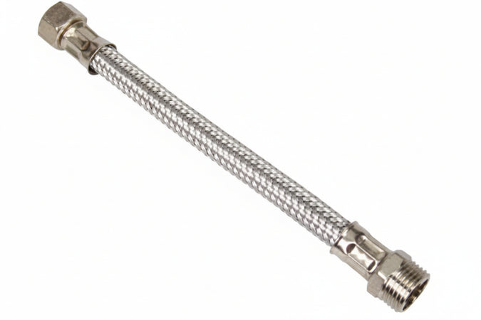 Flessibile Inox M1/2 - F3/8- - M 1/2 F 3/8 Cm.40 - 10 Pezzi Aglaia