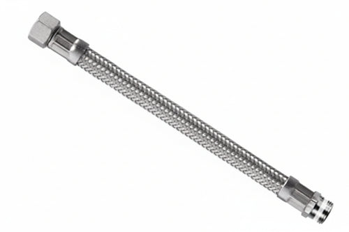 Flessibile Inox Parigi M3/8 - F3/8 Flexcore- - M 3/8 F 3/8 Cm.25 - 5 Pezzi Parigi
