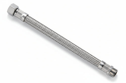 Flessibile Inox Parigi M3/8 - F3/8 Flexcore- - M 3/8 F 3/8 Cm.35 - 5 Pezzi Parigi
