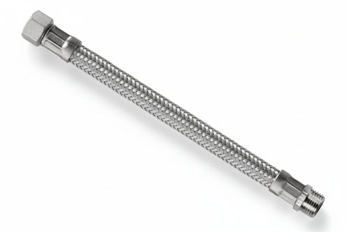 Flessibile Inox Parigi M3/8 - F3/8 Flexcore- - M 3/8 F 3/8 Cm.40 - 5 Pezzi Parigi