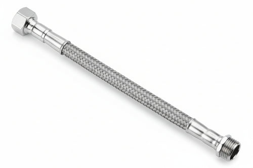 Flessibile Inox Parigi M3/8 - F3/8 Flexcore- - M 3/8 F 3/8 Cm.50 - 5 Pezzi Parigi