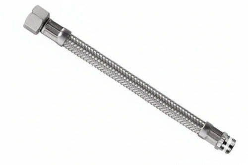 Flessibile Inox Parigi M3/8 - F1/2 Flexcore- - M 3/8 F 1/2 Cm.20 - 5 Pezzi Parigi