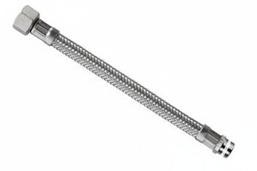Flessibile Inox Parigi M3/8 - F1/2 Flexcore- - M 3/8 F 1/2 Cm.30 - 5 Pezzi Parigi