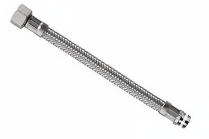 Flessibile Inox Parigi M3/8 - F1/2 Flexcore- - M 3/8 F 1/2 Cm.30 - 5 Pezzi Parigi