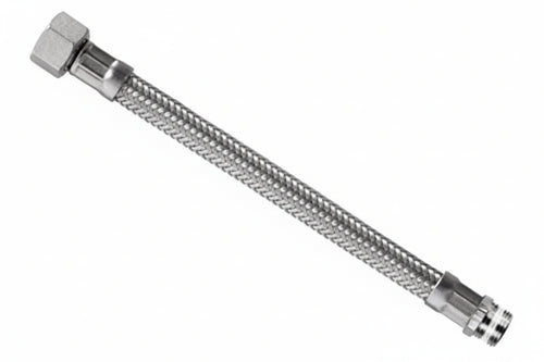 Flessibile Inox Parigi M3/8 - F1/2 Flexcore- - M 3/8 F 1/2 Cm.40 - 5 Pezzi Parigi