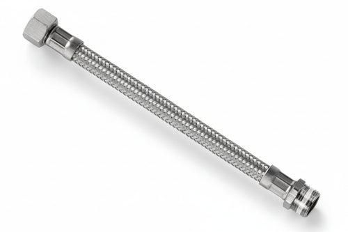 Flessibile Inox Parigi M1/2 - F1/2 Flexcore- - M 1/2 F 1/2 Cm.20 - 5 Pezzi Parigi