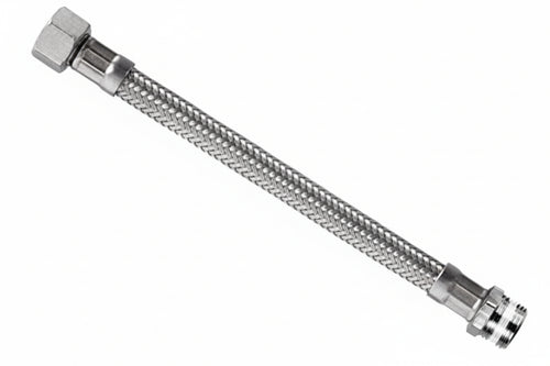 Flessibile Inox Parigi M1/2 - F1/2 Flexcore- - M 1/2 F 1/2 Cm.50 - 5 Pezzi Parigi