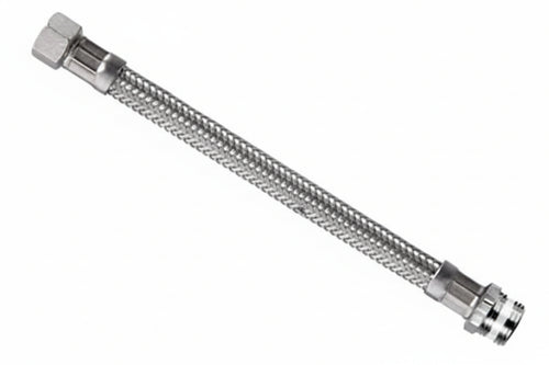 Flessibile Inox Parigi M1/2 - F3/8 Flexcore- - M 1/2 F 3/8 Cm.20 - 5 Pezzi Parigi