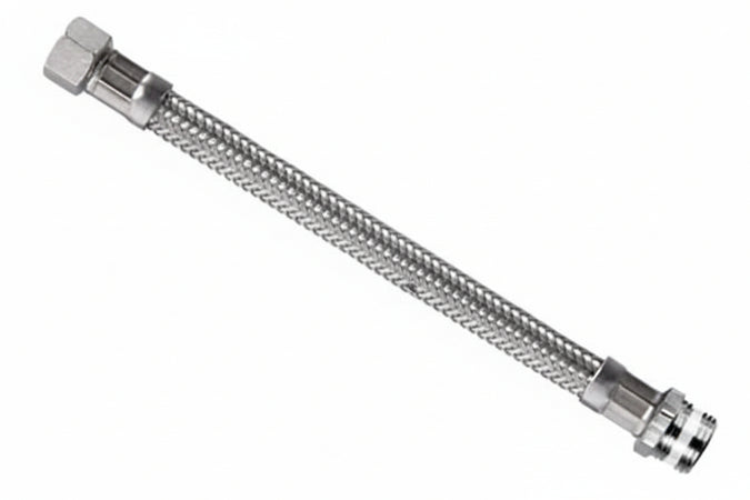 Flessibile Inox Parigi M1/2 - F3/8 Flexcore- - M 1/2 F 3/8 Cm.20 - 5 Pezzi Parigi