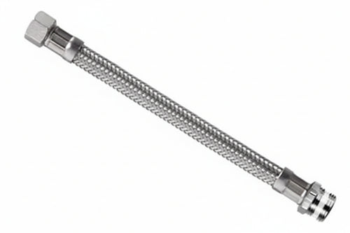 Flessibile Inox Parigi M1/2 - F3/8 Flexcore- - M 1/2 F 3/8 Cm.40 - 5 Pezzi Parigi