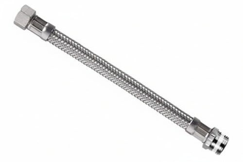 Flessibile Inox Parigi M1/2 - F3/8 Flexcore- - M 1/2 F 3/8 Cm.50 - 5 Pezzi Parigi