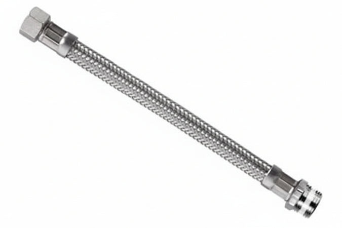 Flessibile Inox Parigi M1/2 - F3/8 Flexcore- - M 1/2 F 3/8 Cm.50 - 5 Pezzi Parigi