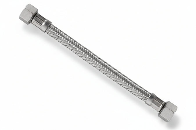 Flessibile Inox Parigi F1/2 - F1/2 Flexcore- - F 1/2 F 1/2 Cm.25 - 5 Pezzi Parigi