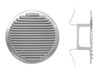 Griglia Aerazione Tonda Con Molla In Alluminio- - Ø Mm. 140/200 - 3 Pezzi