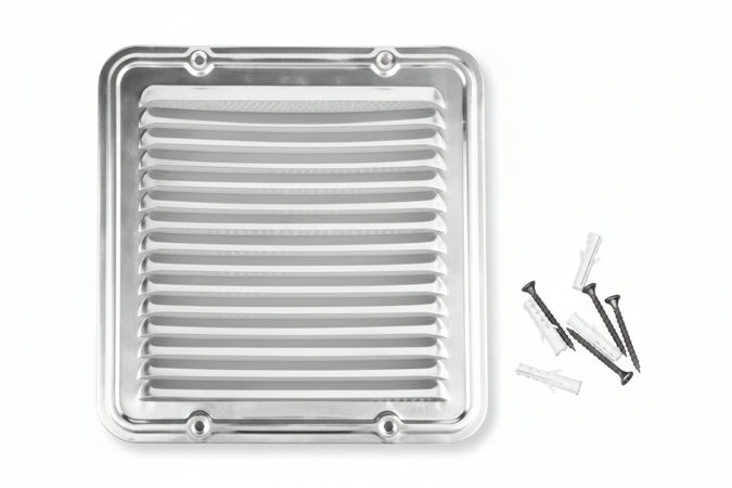 Griglia Aerazione Quadrata In Alluminio- - Cm.23X23 - 5 Pezzi