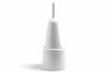 Portascopino Nuovo Storno In Polipropilene Bianco- - Ø Cm.15X40H. - 5 Pezzi Stefanplast