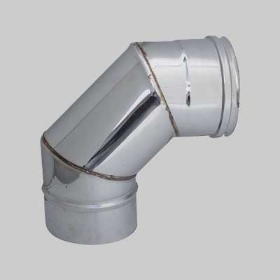 Gomito A 90 ° Per Canne Fumarie Ee ? 120 Mm