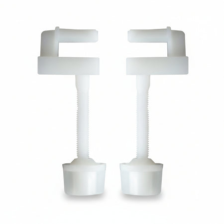 Cerniere Per Sedili Wc In Plastica Bianca - 25 Coppia